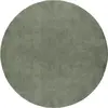 THE CARPET Tapis uni antidérapant lavable forêt, 200 x 200 cm ronde - relax