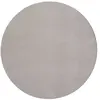 THE CARPET Tapis uni antidérapant lavable sable, 160 x 160 cm ronde - relax
