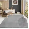Tapis salon moderne antidérapant effet 3D, gris, 160 x 220 cm