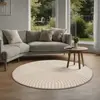 The Carpet - Elisa Tapis Salon Moderne Doux Motif Géométrique Beige