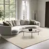 The Carpet - Elisa Tapis Salon Moderne Doux Motif Géométrique Crème