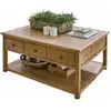 LOBERON Table basse Etienne, marron (78 x 100 x 45cm)