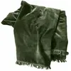 LOBERON Plaid Maelis, vert foncé (130 x 170cm)