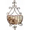LOBERON Corbeille décorative Marciac, bronze (21 x 14 x 40cm)