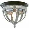 LOBERON Applique-plafonnier Toole, argenté/noir (28cm)