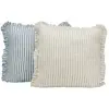 LOBERON Lot de 2 housses de coussins Brenda, bleu/blanc (40 x 40cm)