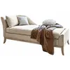 LOBERON Méridienne Alphonse, beige (90 x 188 x 93cm)