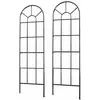 LOBERON Lot de 2 treillis Ealdred, cuivré (1.5 x 55 x 196cm)