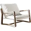 LOBERON Fauteuil Jowna, crème/marron (95 x 76 x 67cm)