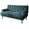 LOBERON Canapé Carme, bleu (82 x 152 x 86cm)