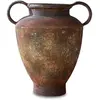 LOBERON Vase Romanus, marron vieilli (21 x 26 x 29cm)