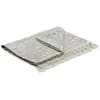 LOBERON Plaid Ensis, noir/blanc (130 x 170cm)