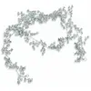 Loberon Guirlande Kimi - Acier, Plastique - H env. 160 cm - Décoration de Noël - argenté/Blanc