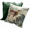 LOBERON Lot de 2 housses de coussins Anie, vert (40 x 40cm)