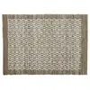 LOBERON Tapis réversible Amhara, marron/blanc (200 x 140cm)