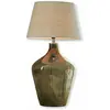 LOBERON Lampe à poser Morazan, vert/lin (74.5cm)