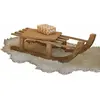 LOBERON Luge décorative 100 % FSC® Hoekstra, marron vieilli (23 x 63 x 17cm)