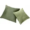 LOBERON Lot de 2 housses de coussins Salina, vert (50 x 50cm)