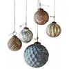 Loberon Lot de 5 décorations de Noël Jilian, multicolore (13cm)