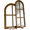 LOBERON Miroir et fenêtre décorative Crowley, marron/doré (4.5 x 39.5 x 107cm)