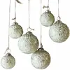 LOBERON Kerstversiering set van 6 Gladwin antiekwit