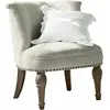 LOBERON Fauteuil Francet, crème/marron (63 x 65 x 73cm)