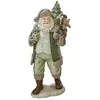 LOBERON Père Noël décoratif Douilly, vert (17 x 12 x 35.5cm)