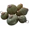 Loberon Lot de 6 décorations de Noël Lento, vert (8 x 8cm)