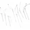 LOBERON Lot de 9 décorations à suspendre Hattie, transparent (1.5 x 15cm)