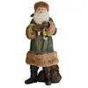 LOBERON Père Noël décoratif Eddi, marron/vert (20.5 x 18.5 x 44.5cm)