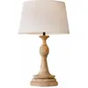 LOBERON Lampe à poser Dardilly, crème/marron (60cm)