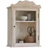 LOBERON Meuble de rangement mural Sandrine, blanc vieilli (18 x 35 x 50cm)