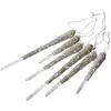 LOBERON Lot de 6 décorations à suspendre Roussac, transparent/champagne (20cm)