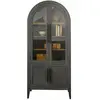 LOBERON Armoire Chaloraine, gris vieilli (45 x 80 x 180cm)