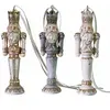 LOBERON Lot de 3 décorations à suspendre Niquel, multicolore (12cm)