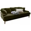 LOBERON Canapé Rivermere, vert (100 x 215 x 75cm)