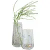 LOBERON Lot de 2 vases Nervila, transparent/multicolore (35.5cm)