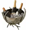 LOBERON Seau à champagne Amirak, argenté vieilli (32cm)