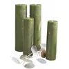 LOBERON Lot de 4 bougies Avinal, vert (20cm)