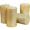 LOBERON Lot de 4 bougies Braga, or (13cm)