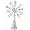 LOBERON Décoration de sapin de Noël Coeuron, argenté (6 x 19.5 x 28.5cm)