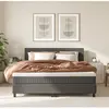 Emma Ensemble Confort Hôtelier 140x200 - Taupe - Lit et Matelas à ress...