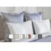 Emma 2 taies d'oreiller 100% Satin de Coton 70x70 - Réversible Gris Br...