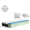 EMMA Pack Matelas Mémoire de forme et Couette et Oreiller Nuage 90x190