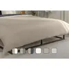 Emma Housse de couette 100% Percale de coton 260x240 Réversible - Blan...