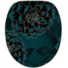 SANILO Abattant WC frein de chute soft close Dahlia - Finition de haute qualité - Fixation facile