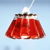 Ingo Maurer CAMPARI LIGHT-Suspension Bouteilles de Soda ajustable H400cm Rouge