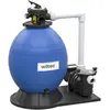 WILTEC Filtre à sable 750W 14L Cuve de filtration Pompe auto-amorçante...