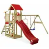 Aire de jeux Wickey Multiflyer Light avec balançoire et toboggan rouge