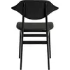 Chaise en chêne noire avec rembourrage anthracite Buffalo - NORR11